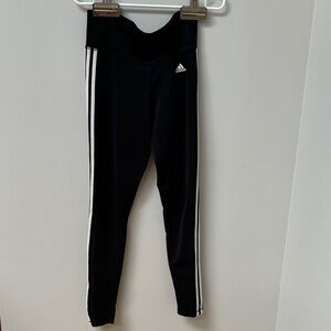 Adidas Black and White Climalite Leggings